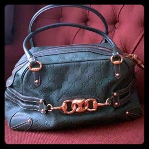 GUCCI Guccissima Large Wave Boston Bag